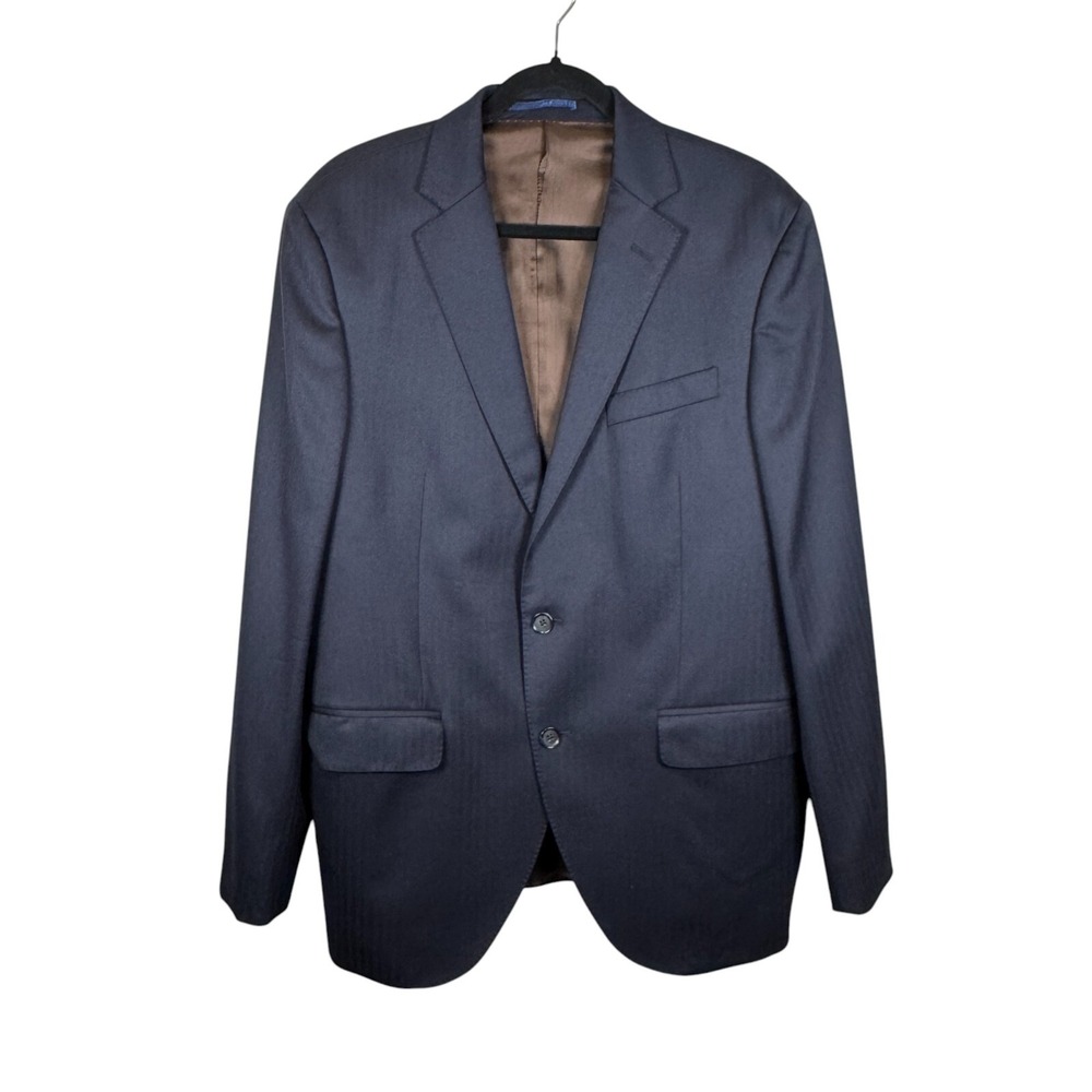 HACKETT London Mayfair Blazer Mens‎ 44R | 54R Single Breasted 2 Button Navy Wool